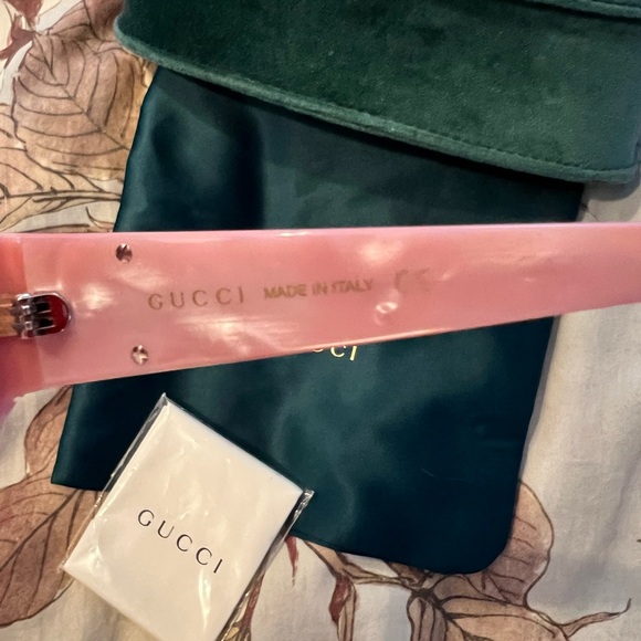 Gucci round frame light pink 2023 sunglasses excellent condition - Picture 5 of 6